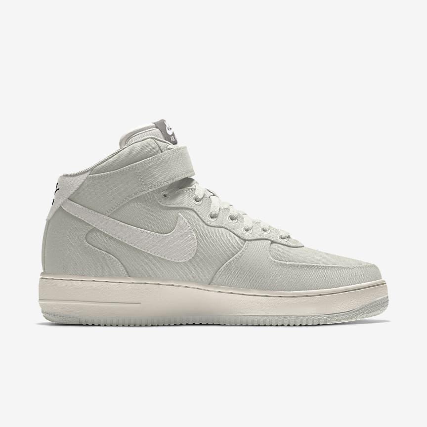 Giày Nike Air Force 1 Mid By You Nam Xám Trắng